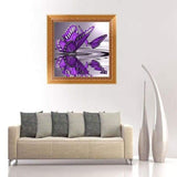 New Hot Sale Purple Butterfly Full Drill - 5D Cross Stitch Rhinestone Painting VM1205 - NEEDLEWORK KITS