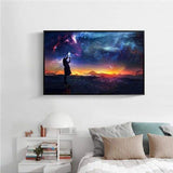 Night Sky Landscape Full Drill - 5D Diy  Diamond Painting Kits QB6538 - NEEDLEWORK KITS