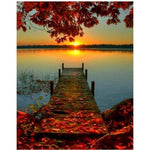 Special Dream Landscape Lake Trestle Full Drill - 5D Diy Diamond Painting Kits VM9472 - NEEDLEWORK KITS