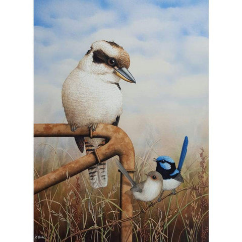 Kookaburra & Wrens - Full Drill Diamond Painting Kit - NEEDLEWORK KITS