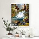 Full Drill - 5D DIY Diamond Painting Kits Autumn Mountain Waterfall - NEEDLEWORK KITS