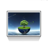 Full Drill - 5D DIY Diamond Painting Kits Fantasy Mystical Tree Island - NEEDLEWORK KITS