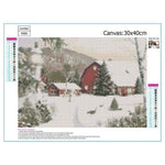 Full Drill - 5D DIY Diamond Painting Kits Dream Winter Landscape Cottage - NEEDLEWORK KITS