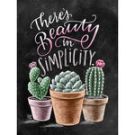 Full Drill - 5D DIY Diamond Painting Kits Cartoon Blackboard Plant Cactus - NEEDLEWORK KITS