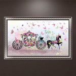 Full Drill - 5D DIY Diamond Painting Kits Cartoon Cinderella Carriage - NEEDLEWORK KITS