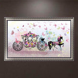 Full Drill - 5D DIY Diamond Painting Kits Cartoon Cinderella Carriage - NEEDLEWORK KITS