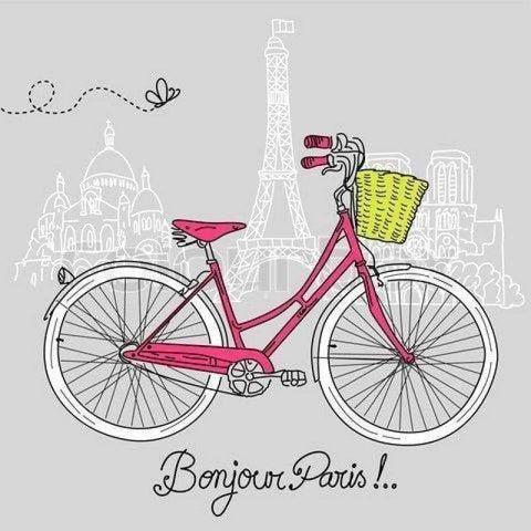 Full Drill - 5D DIY Diamond Painting Kits Cartoon Pink Bicycle - NEEDLEWORK KITS