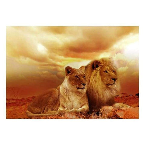 Full Drill - 5D DIY Diamond Painting Kits Dream Lion Lover - NEEDLEWORK KITS