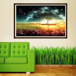 Dream Night Sky Star Wall Decor Full Drill - 5D Diy Diamond 