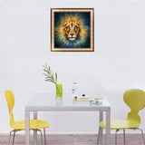 Full Drill - 5D DIY Diamond Painting Kits Fantastic Animal Lion Starry Sky - NEEDLEWORK KITS