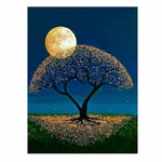 Dream Trees In Night Sky Full Drill - 5D DIY Diamond 