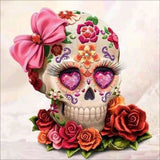 Flower Skull Picture Decor Full Drill - 5D Diy Diamond 