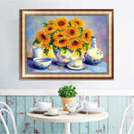 Full Drill - 5D Diamond Painting Kits Beautiful Sunflower in