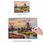 Full Drill - 5D Diamond Painting Kits Beautiful Windmill 