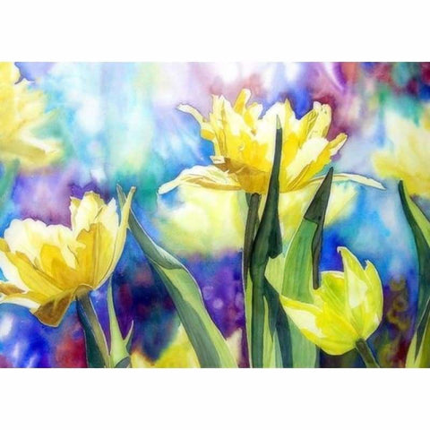 Full Drill - 5D Diamond Painting Kits Beautiful Yellow 