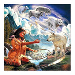 Full Drill - 5D Diamond Painting Kits Beauty And Wolfs