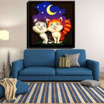 Full Drill - 5D Diamond Painting Kits Cartoon Cute Cats 