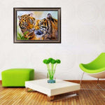 Full Drill - 5D Diamond Painting Kits Couple Tiger in Love -