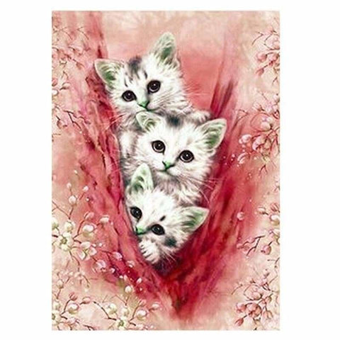 Full Drill - 5D Diamond Painting Kits Cute Cats Baby - 4