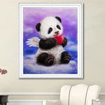 Full Drill - 5D Diamond Painting Kits Cute Panda Angel Heart