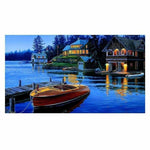 Full Drill - 5D Diamond Painting Kits Dream Night Boats 