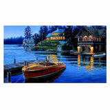 Full Drill - 5D Diamond Painting Kits Dream Night Boats 