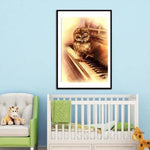 Full Drill - 5D Diamond Painting Kits Warm And Lovely Owl on