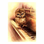 Full Drill - 5D Diamond Painting Kits Warm And Lovely Owl on