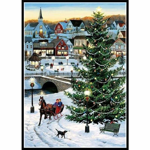 Full Drill - 5D Diamond Painting Kits Winter Christmas Tree 