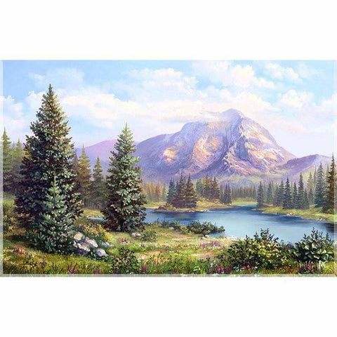 Full Drill - 5D DIY Diamond Painting Beautiful Mountain 