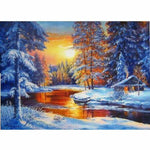 Full Drill - 5D DIY Diamond Painting Kits Beautiful Snowy 