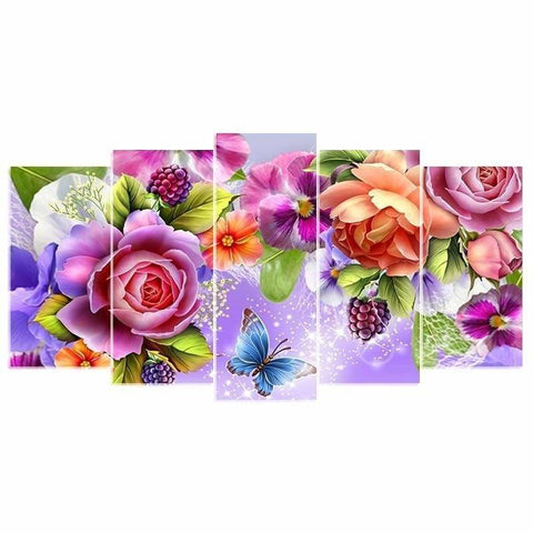 Full Drill - 5D DIY Diamond Painting Kits Blooming Flowers 