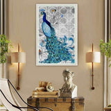 Full Drill - 5D DIY Diamond Painting Kits Blue Peacock - 5