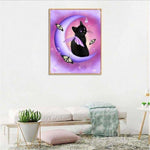 Full Drill - 5D DIY Diamond Painting Kits Cartoon Cat Elf On