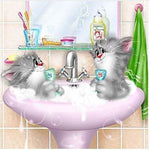 Full Drill - 5D DIY Diamond Painting Kits Cartoon Cute Bath 