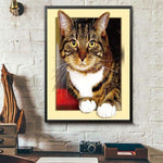 Full Drill - 5D DIY Diamond Painting Kits Cartoon Cute Cat -