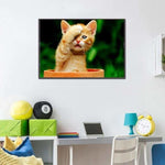 Full Drill - 5D DIY Diamond Painting Kits Cartoon Cute Cat -