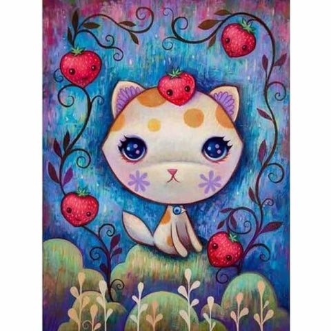 Full Drill - 5D DIY Diamond Painting Kits Cartoon Cute Cat -