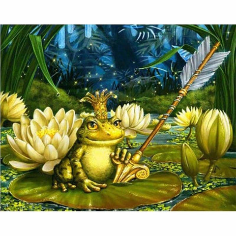 Full Drill - 5D DIY Diamond Painting Kits Cartoon Frog King 