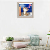 Full Drill - 5D DIY Diamond Painting Kits Cartoon Funny Cat 