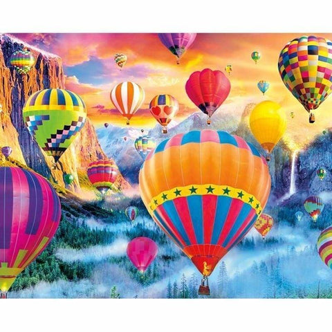 Full Drill - 5D DIY Diamond Painting Kits Cartoon Hot Air 