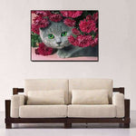 Full Drill - 5D DIY Diamond Painting Kits Cartoon Lovely Cat