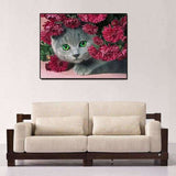 Full Drill - 5D DIY Diamond Painting Kits Cartoon Lovely Cat