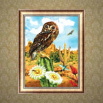 Full Drill - 5D DIY Diamond Painting Kits Cartoon Lovely Owl