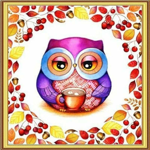 Full Drill - 5D DIY Diamond Painting Kits Cartoon Owl 