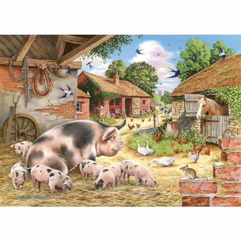 Full Drill - 5D DIY Diamond Painting Kits Cartoon Pig Family