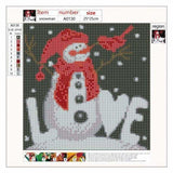 Full Drill - 5D DIY Diamond Painting Kits Cartoon Snowman For Love - NEEDLEWORK KITS