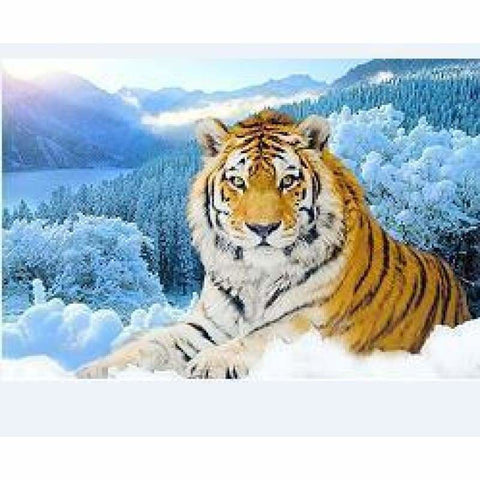 Full Drill - 5D DIY Diamond Painting Kits Cartoon Winter Snow Mountain - NEEDLEWORK KITS