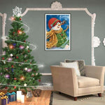 Full Drill - 5D DIY Diamond Painting Kits Cartoon Winter Warm Snowman - NEEDLEWORK KITS