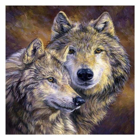 Full Drill - 5D DIY Diamond Painting Kits Cartoon Wolf 